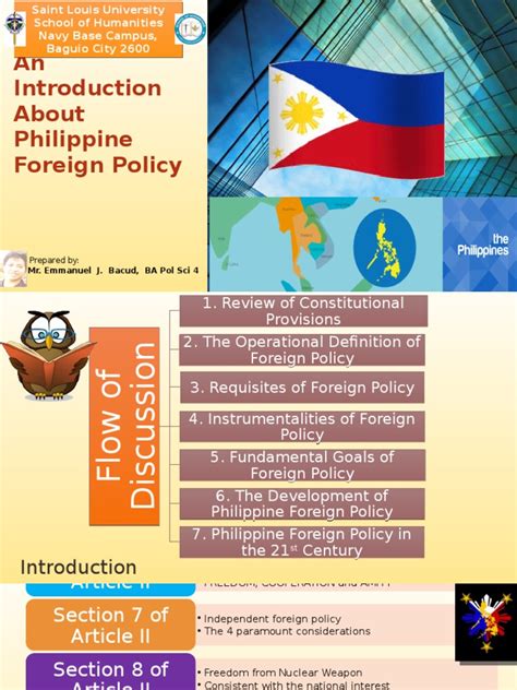 philippine foreign affairs.